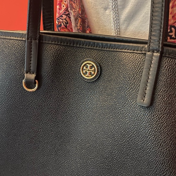 Tory Burch Black Leather Tote - Picture 4 of 16